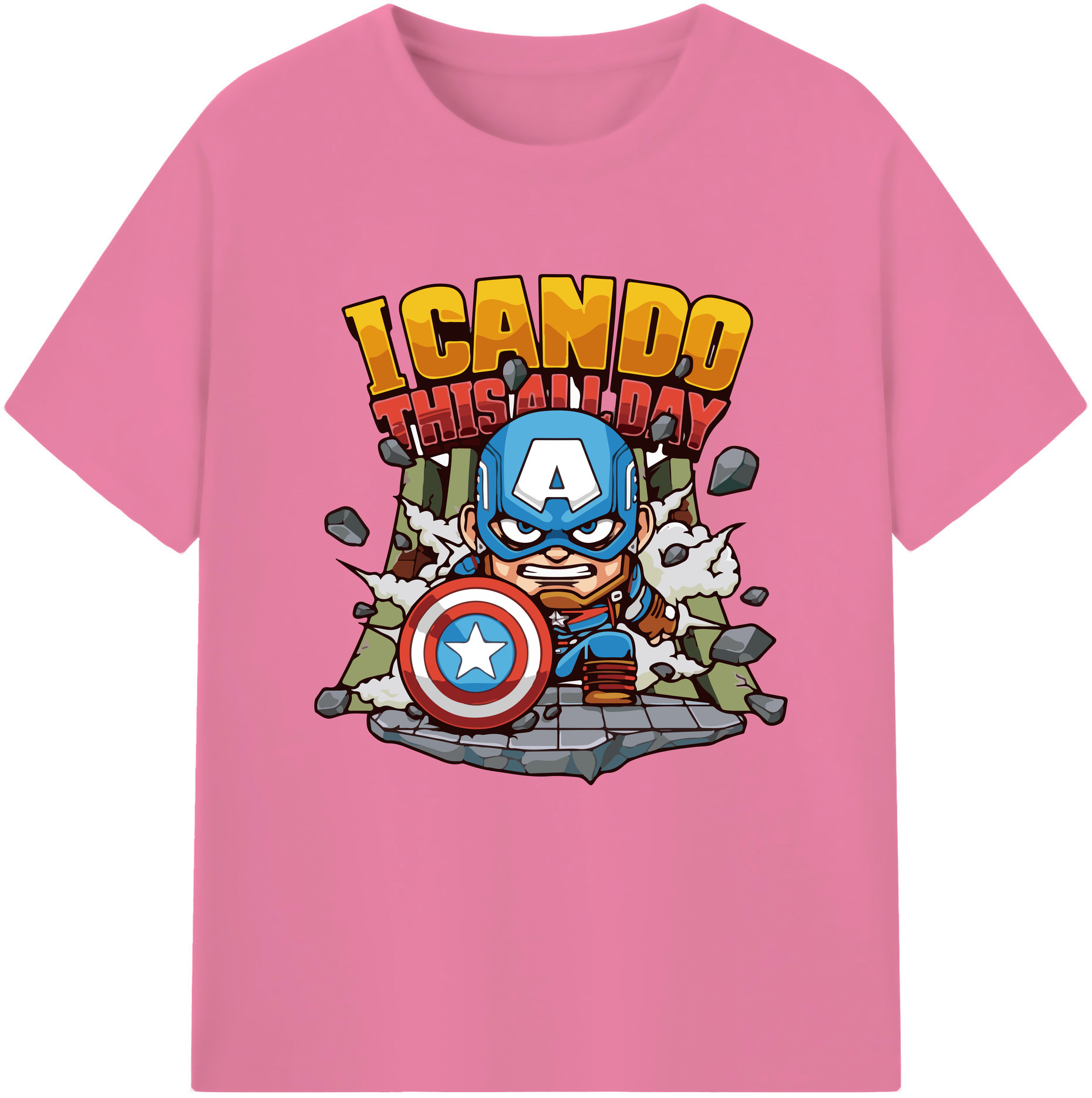 （画像用） アベンジャーズ The Avengers 綿100％半袖Tシャツ（フロントプリント）